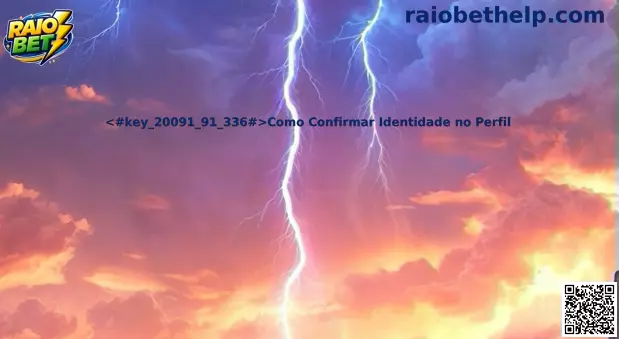 Como Confirmar Identidade no Perfil Raio Bet