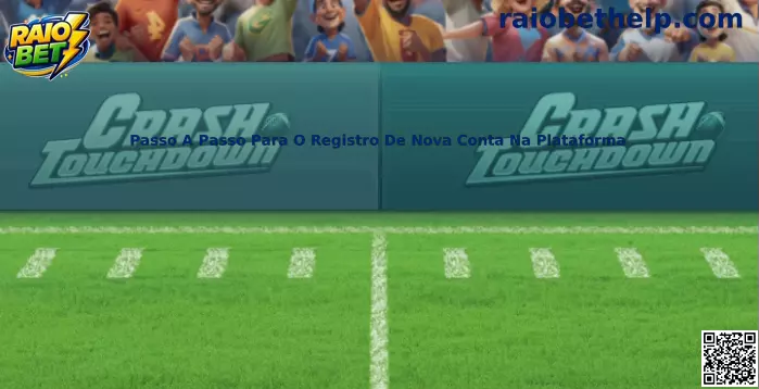 Passo a passo para o registro de nova conta na plataforma