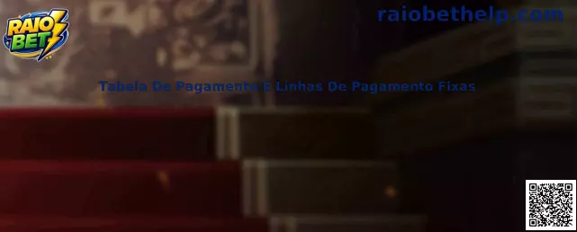 Tabela de pagamento e linhas de pagamento fixas
