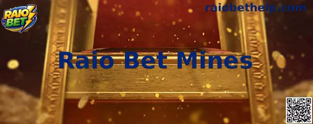 Interface ilustrativa do jogo Raio Bet Mines com tabuleiro de células